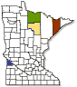 minnesota map of participating counties